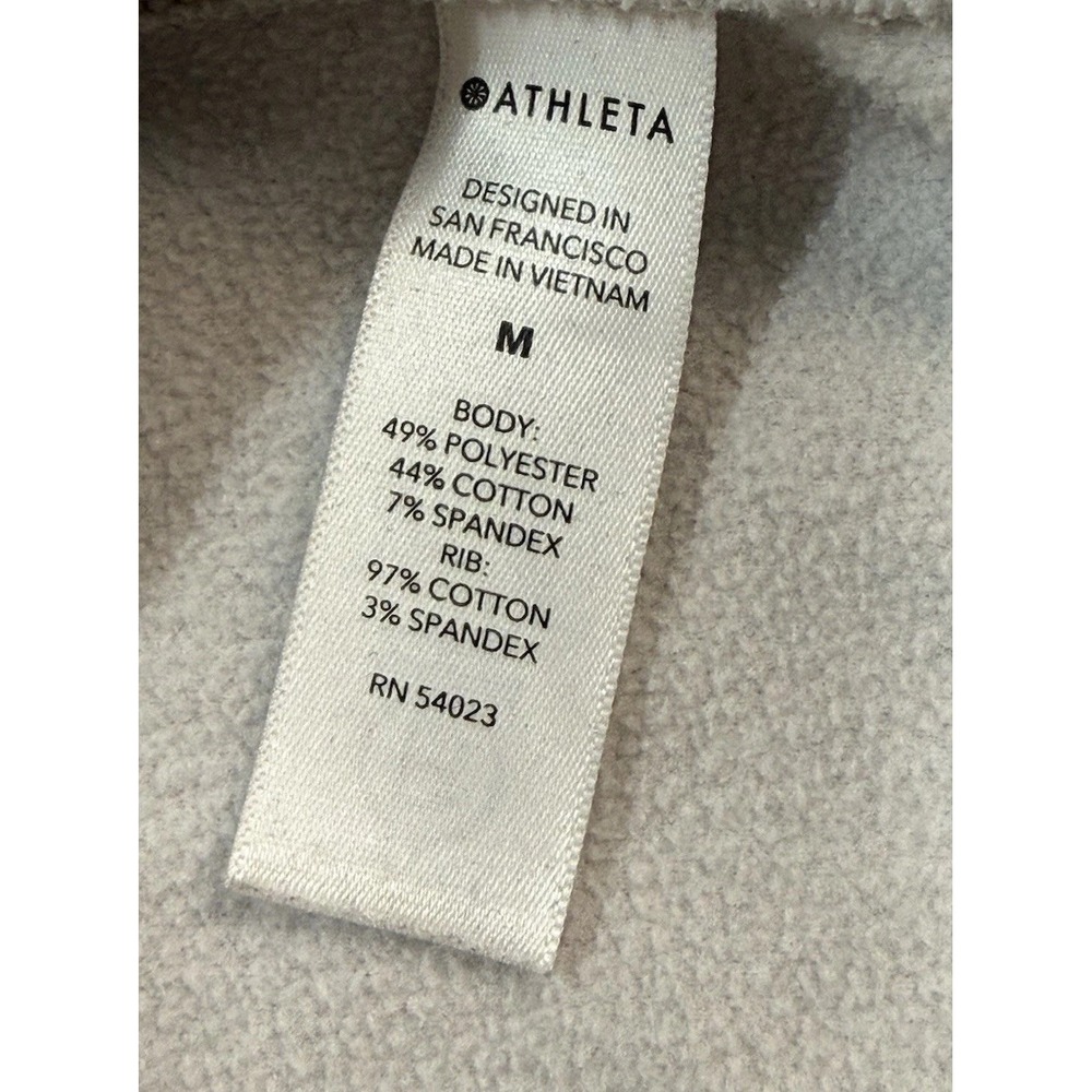 Women's Size Medium Athleta Jacket Tan Camo Hooded Zip up - Picture 8 of 9